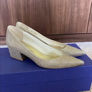 Stuart Weitzman metallic heels